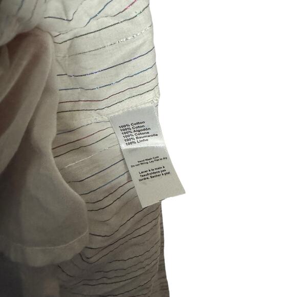 Emerson Fry India Collection Isla Dress Rainbow Ivory Lurex M/L - Picture 10 of 12